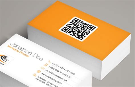 qr code business card samples